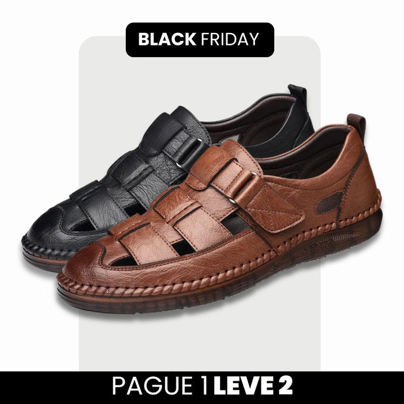 Mocassim Ortopédico de Couro Legitimo