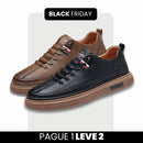 Tênis Ortopédico Italiano de Couro Legitimo