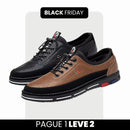 Tênis Ortopédico Italiano de Couro Legitimo